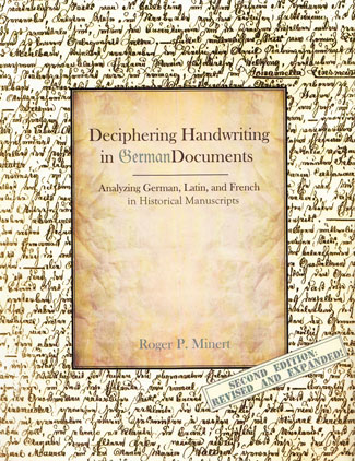 Deciphering Handwriting in German Documents, 2nd Edition (USED) By Rogert P Minert
