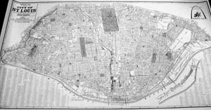 Official Map City of St. Louis - folded