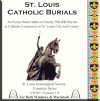 St Louis Burials Vol 2 by STLGS CD 102 - Used