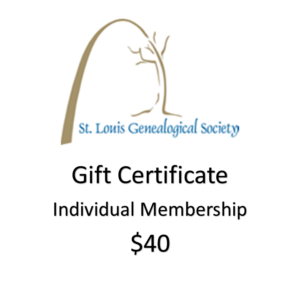 Gift Certificate Individual Membership $40