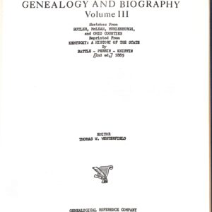 Kentucky Genealogy and Biography Vol III by Battle-Perrin-Kniffin