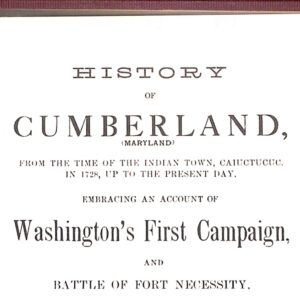 History of Cumberland County by Lowdermilk