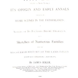 History of Harlem by James Riker