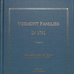 Vermont Famlies in 1791 by Scott A Bartley, ed.