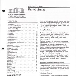 Family History Library United States