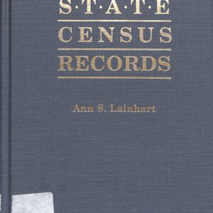 State Cemsus Records 1992 First Printing(USED) by Ann S Lainhart