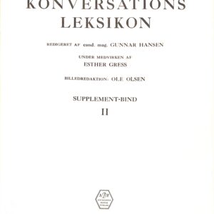 Vor Tids Konversations Leksikon Supplement -Bind II (USED)